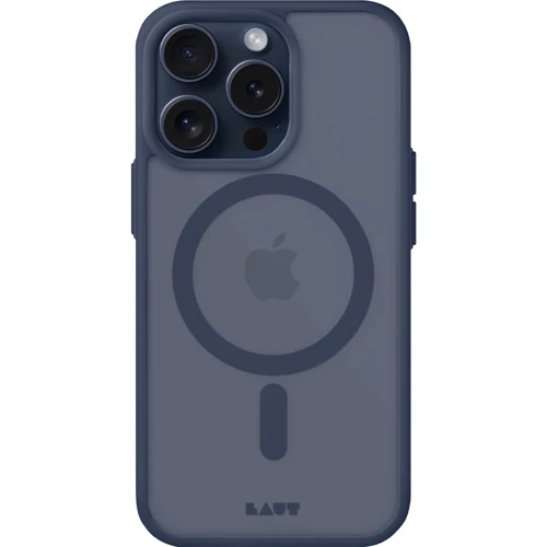 Чехол для iPhone LAUT HUEX PROTECT MagSafe Dark Blue (L_IP23D_HPT_DB) for iPhone 15 Pro Max: Цвет синий