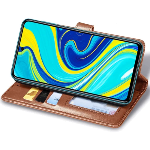 Чохол для телефона Mobile Case Getman Gallant Brown for Xiaomi Redmi Note 9S/Note 9 Pro/Note 9 Pro Max: Колір коричневий