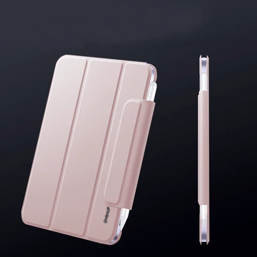Аксессуар для iPad BeCover Case Book Magnetic Buckle Pink (706829) for iPad mini 6 2021: Материал искусственная кожа