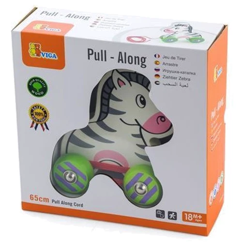 Деревянная каталка Viga Toys Зебра (50093)