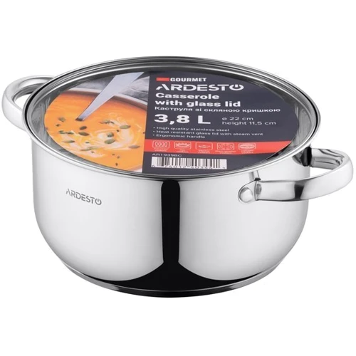 Кастрюля Ardesto Gemini Gourmet 3.9 л (AR1939BC): Объем, л 3.9