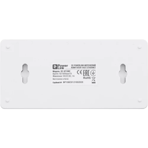 Сетевой коммутатор 2E 2E-SF108C: Количество портов Gigabit Ethernet (10/100/1000) нет