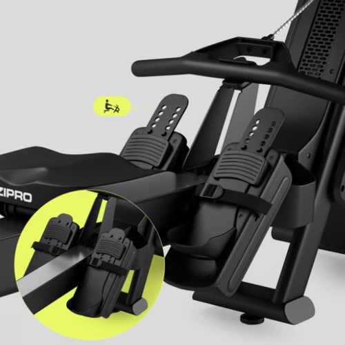 Гребний тренажер Zipro Power 10 чорний (5902659847126): Габарити тренажера, см 224.5х55х146