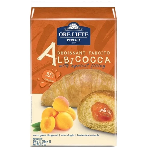 Круассаны Ore Liete с начинкой Абрикос 240 г (8052780970259)