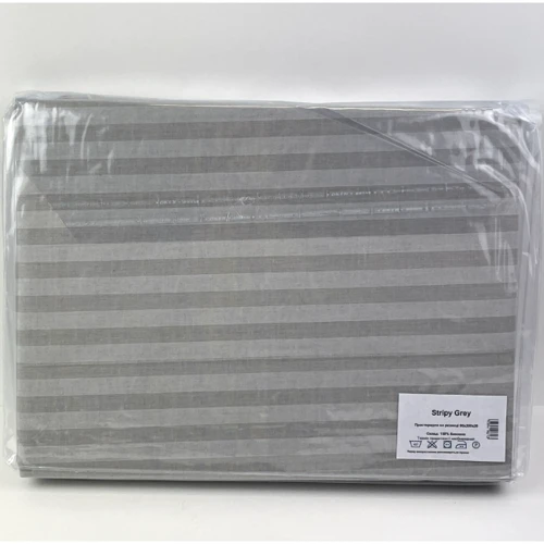 Простынь на резинке SoundSleep Stripy Grey бязь 90х200х20 см (93949613): Состав 100% хлопок
