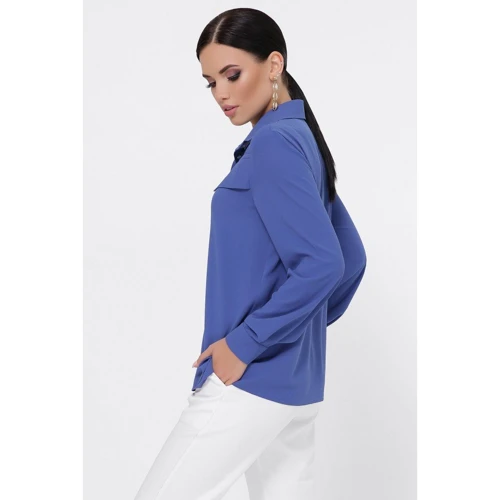 Блуза FashionUp BZ-1789D 44 синя з довгим рукавом: Сезон Демісезон