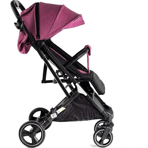 Коляска прогулочная детская Joy Comfort L-30201 фиолетовая: Количество блоков 1