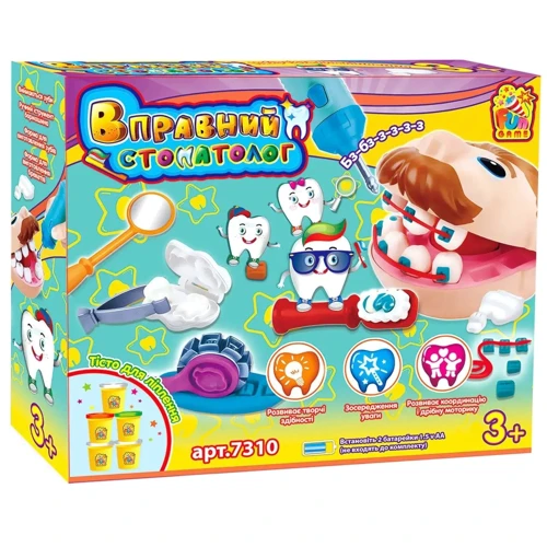 Тесто для лепки 4FUN Game Club Искусный стоматолог (7310)