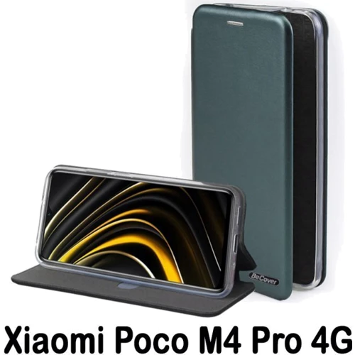 Чохол для телефона BeCover Book Exclusive Dark Green для Xiaomi Poco M4 Pro 4G (707925): Плівка в комплекті немає