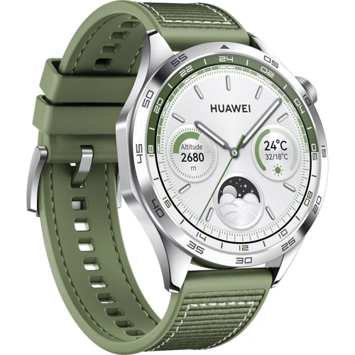 Смарт-часы Huawei Watch GT 4 46mm Green (55020BGV): Дисплей 1.43" AMOLED (466x466) / 326 ppi