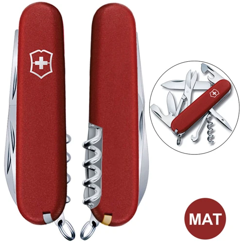Мультитул Victorinox CLIMBER MAT красный матовый лак (Vx13703_M0007p)