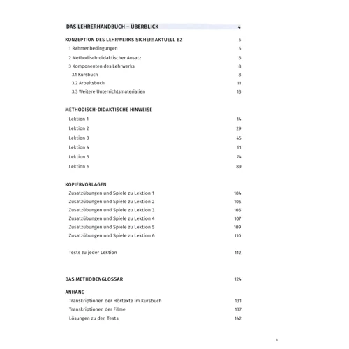 Sicher! Aktuell B2.1 und B2.2: Lehrerhandbuch: Количество страниц 312