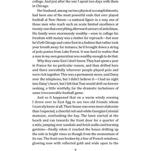 F. Scott Fitzgerald: The Great Gatsby: Жанр Домашнее чтение