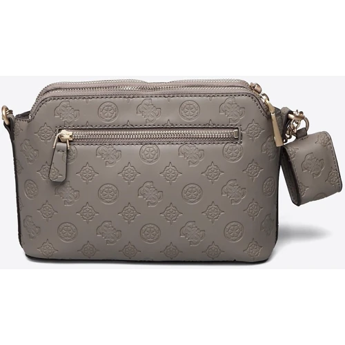 Женская сумка кросс боди Guess Bea Double Zip Crossbody серая (HWVS8132150-TAU): Пол Женский