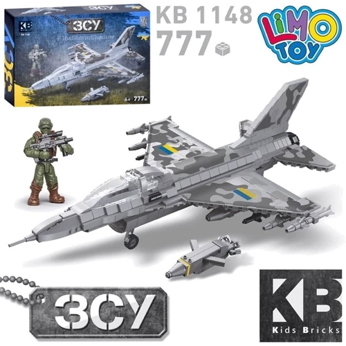 Конструктор LimoToy F16 & Storm Shadow 777 деталей + фигурка (KB 1110): Количество деталей, шт. 777