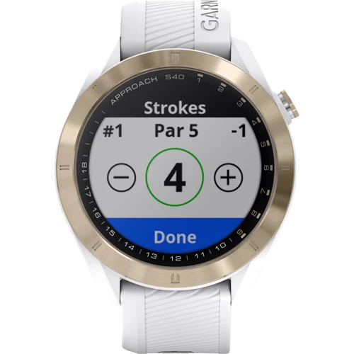 Смарт-часы Garmin Approach S40 (010-02140-02): Время работы 1 день