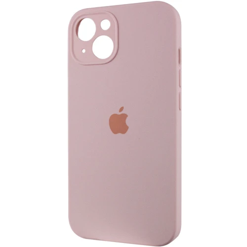 Чехол для iPhone Mobile Case Silicone Case Full Camera Protective Chalk Pink for iPhone 15 Plus: Материалы Силикон