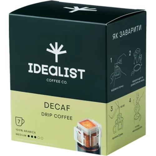 Дрип-кофе IDEALIST COFFEE Декафинато 7х12 г