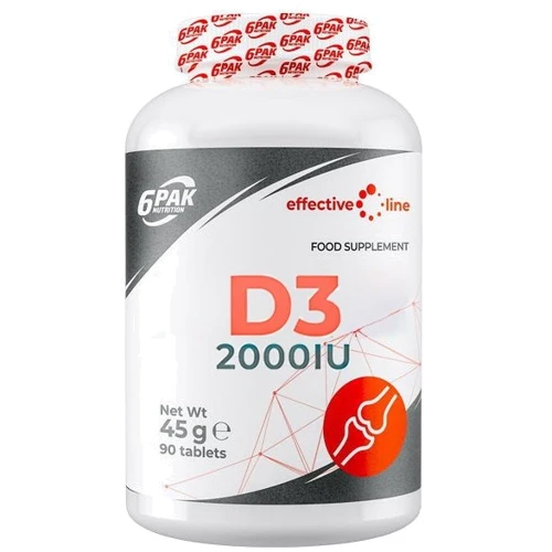 6PAK Nutrition Vitamin D3 2000 МО Вітамін Д3 90 капсул