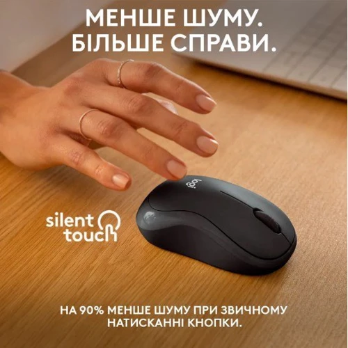 Мышь Logitech M240 Bluetooth Silent Black (910-007114): Тип сенсора оптический