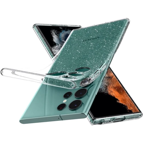 Чехол для телефонов Spigen Liquid Crystal Glitter Crystal Quartz (ACS03913) for Samsung S908 Galaxy S22 Ultra: Материал TPU (термополиуретан)