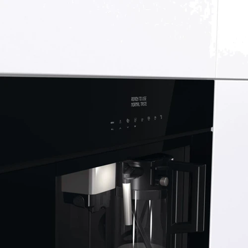 Встраиваемая кофеварка Gorenje CMA9200BG: Функции Подача горячей воды, Одновременное приготовление двух чашек кофе, Контроль крепости кофе, Выбор объема порции, Автоотключение