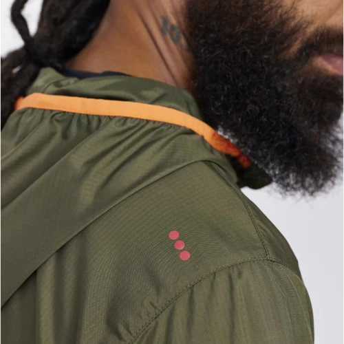 Вітровка Saucony Packaway Jacket (800281-RF) 46 (S) хакі демісезон з капюшоном: Розмір 46