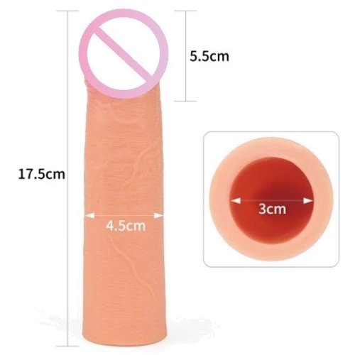 Насадка на член LoveToy Revolutionary Silicone Nature Extender 2"