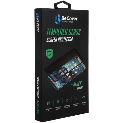 Защитное стекло для iPhone BeCover Tempered Glass Black for iPhone 14 Pro Max (707969): Цвет черный