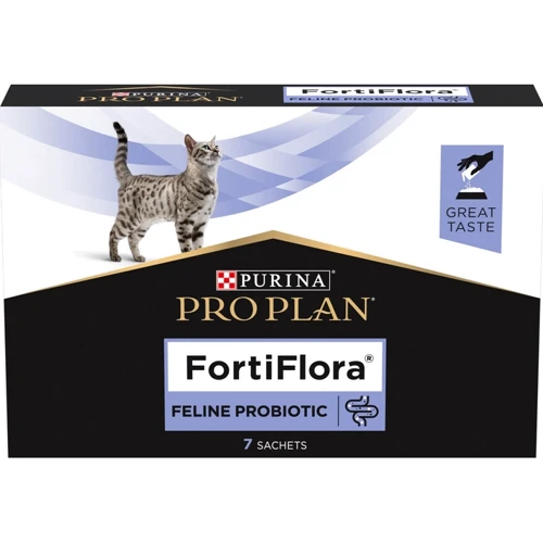 Пробиотик для взрослых кошек и котят Purina Pro Plan FortiFlora Feline Probiotic поддержка микрофлоры ЖКТ 7х1 г (8445290041173) фото 8