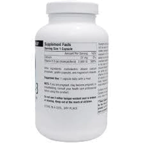 Source Naturals Vitamine D-3, 2000 МЕ, 200 Caps: Тип Витамин D