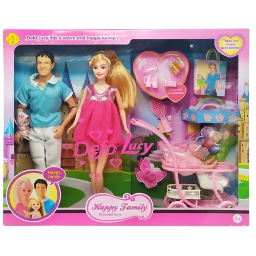 Кукольный набор DEFA Lucy 8088 Happy Family (8088-3)
