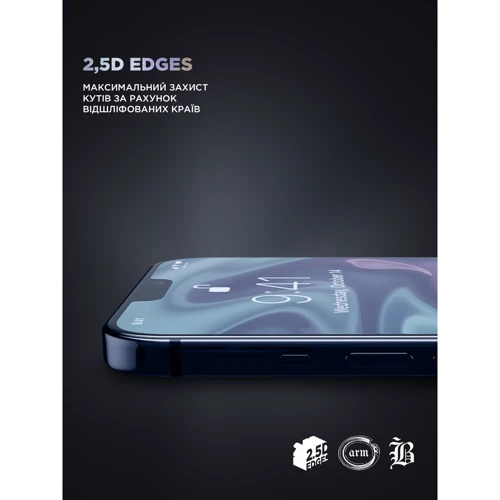 Захисне скло для iPhone ArmorStandart Tempered Glass Supreme Plus Icon Black для iPhone 16 Plus (ARM81396) фото 7