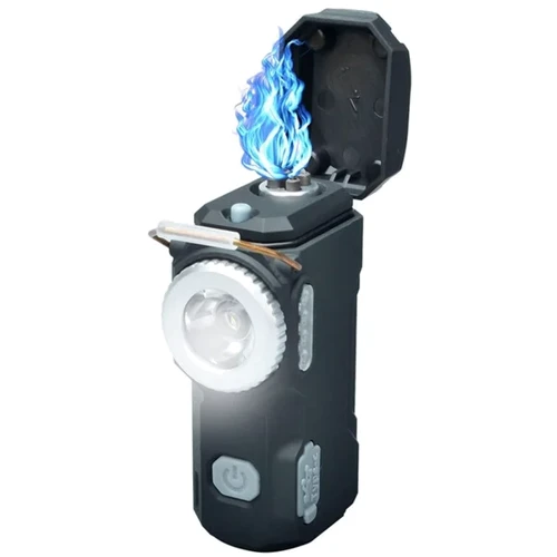 Фонарь туристический Cclamp LED D49 с зажигалкой black (54065): Световой поток, лм 80