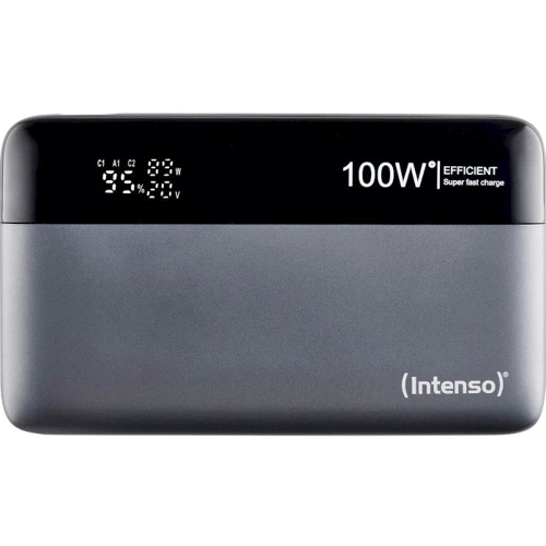 Внешний аккумулятор Intenso Power Bank 20000mAh 100W Grey: Встроенный кабель нет