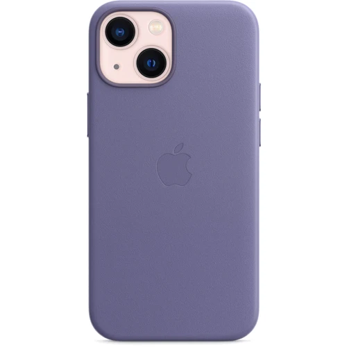 Чехол для iPhone Apple Leather Case with MagSafe Wisteria (MM0H3) for iPhone 13 mini: Тип чехла накладка на заднюю часть