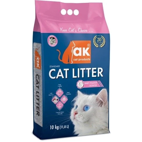 Наповнювач Akcat Compact cat litter бентонітовий дитяча присипка 10кг 11.8л (AKMN003): Вид Глиняный