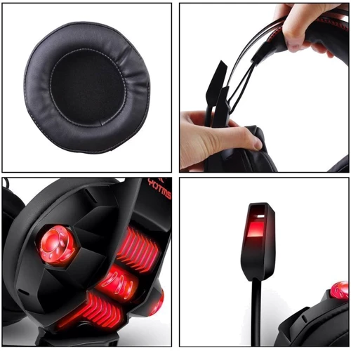Наушники Kotion Each Yotms Y1 7.1 Black\Red: Чувствительность (дБ) 95
