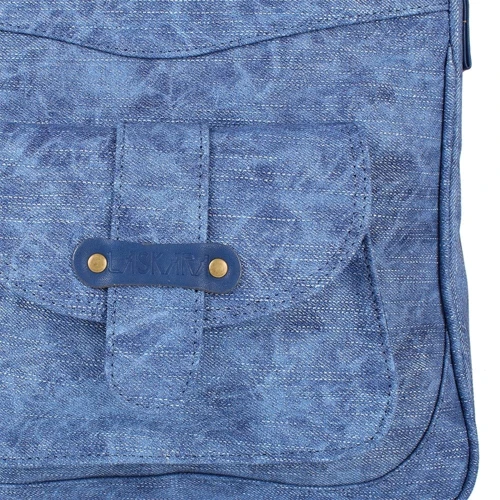 Женская сумка через плечо Laskara синяя (LK10207-denim-blue) фото 9