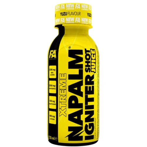 Предтренировочный комплекс Fitness authority Napalm Igniter Juice Shot 120 ml / 4 servings / yuzu