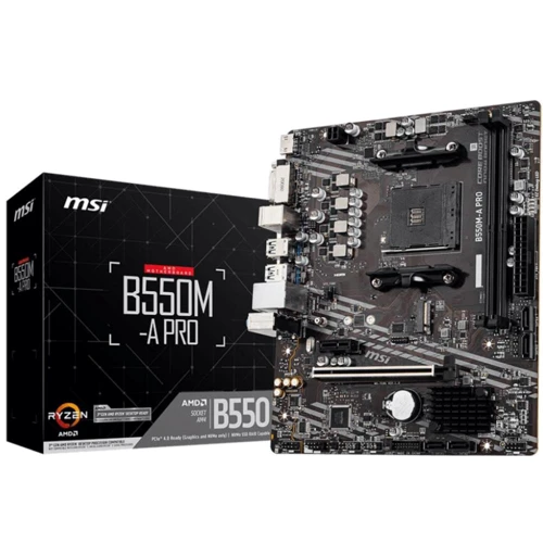 MSI B550M-A PRO: Оперативна пам'ять 2xDDR4 4600 МГц, до 64 ГБ
