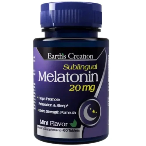 Earth`s Creation Melatonin Мелатонин вкус мяты 20 мг 60 таблеток