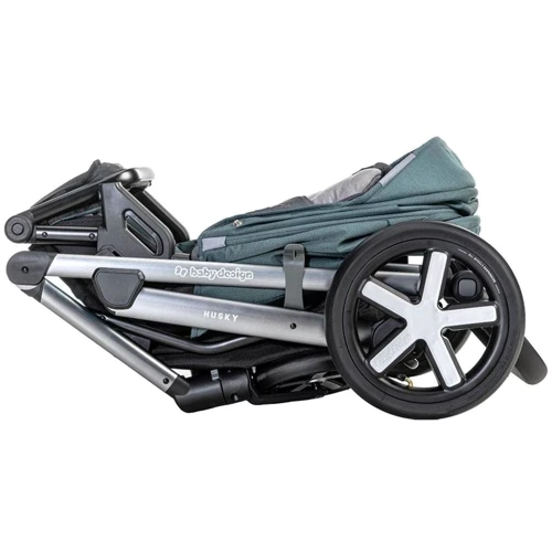 Универсальная коляска 2 в 1 Baby Design Husky NR 2021 07 GRAY: Ширина шасси 60 см