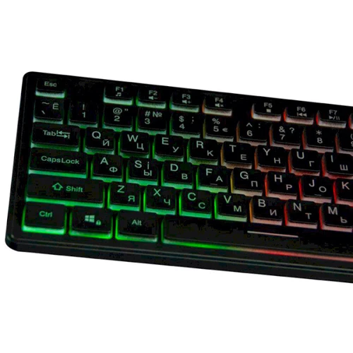 Клавіатура Frime Moonfox Rainbow RUS/UKR USB (FLK18220): інтерфейс підключення USB