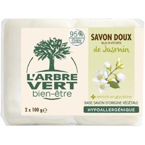 L’Аrbre Vert Мыло для рук с жасмином 2 х 100 g