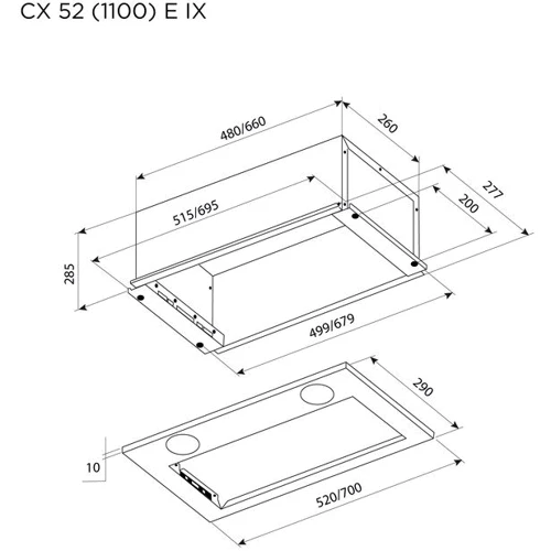 Вытяжка Pyramida CX 52 (1100) E IX фото 6