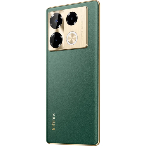 Смартфон Infinix Note 40 Pro 8/256Gb NFC Vintage Green (UA UCRF): Камера Тройная 108 Мп (f/1.8) + 2 Мп (f/2.4) + 2 Мп (f/2.4) / Dual-LED вспышка / HDR / Панорама / Фронтальная 32 Мп (f/2.2) / Фронтальная Dual-LED вспышка