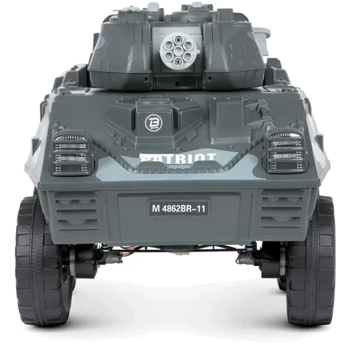 Дитячий електромобіль танк Bambi Racer 140W, сірий (M 4862BR-11) фото 8