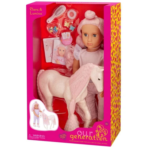 Кукла Our Generation Элара с жеребенком Люмина и аксессуарами 46 см (BD31493Z)