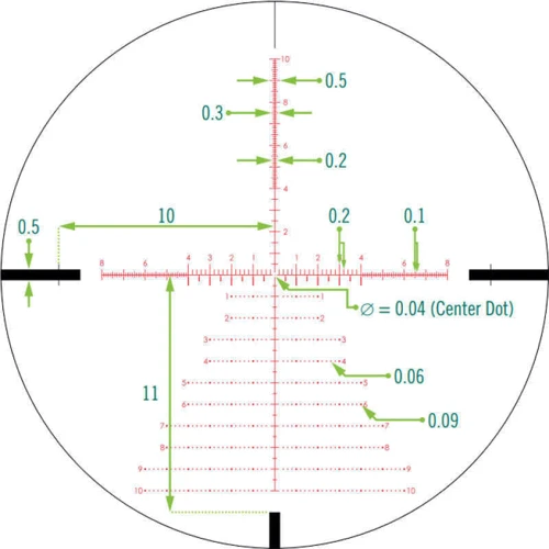 Приціл Vortex Strike Eagle 3-18x44, FFP, EBR-7C, 0.1 MRAD з підсвічуванням, 34мм. (2371.03.09)